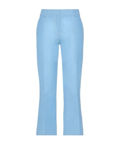 Marni Simple Straight-leg Pants In Blue