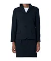 Marni Tailored Wool Jacket With Classic Button Closure And Pockets In Blue