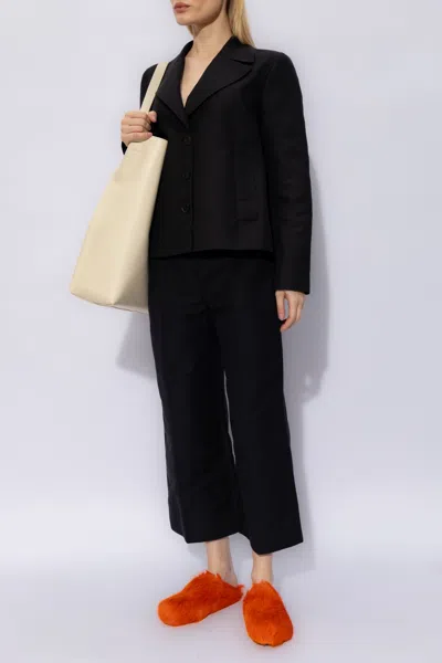 Marni Single-breasted Blazer In Black