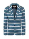 Marni Single Breasted Blazer In Blue