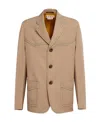 Marni Beige Single-breasted Blazer In Nude