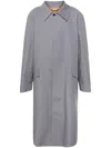 Marni Single-breasted Maxi Coat In Grey