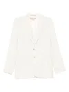Marni Blazer In Beige Wool In White