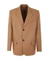 Marni Single-breasted Tailored Blazer In Brown