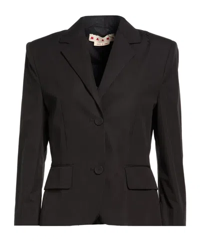 Marni Single-breasted Blazer In Black