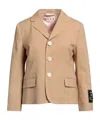 Marni Single-breasted Blazer In Brown