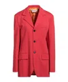 Marni Single-breasted Blazer In Red