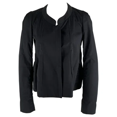 Pre-owned Marni Size 2 Black Cotton A-line Jacket