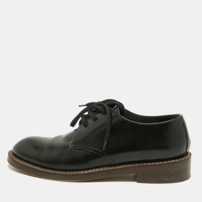 Pre-owned Marni Size 39 Black Leather Lace Up Derby