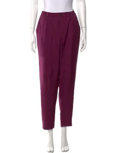 Pre-owned Marni Skinny Leg Pants In Purple