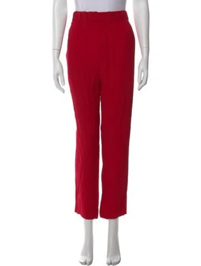 Pre-owned Marni Skinny Leg Pants In Red