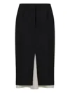 Marni High Waist Asymmetric Pencil Skirt Design In Black