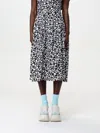 Marni Floral Print Midi Dress In Black
