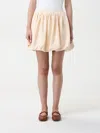 Marni "air Balloon Pleated Elastic Waistband" Skirt In White