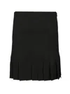 Marni Pleated Wool Mini Skirt