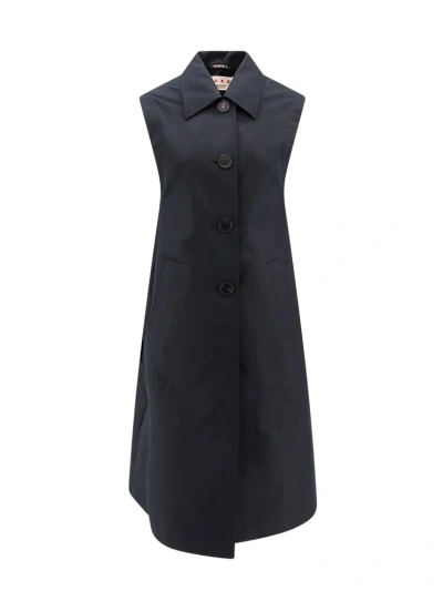 Marni Sleeveless Button In Black