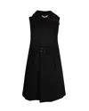 Marni Sleeveless Coat In Black Wool In Black