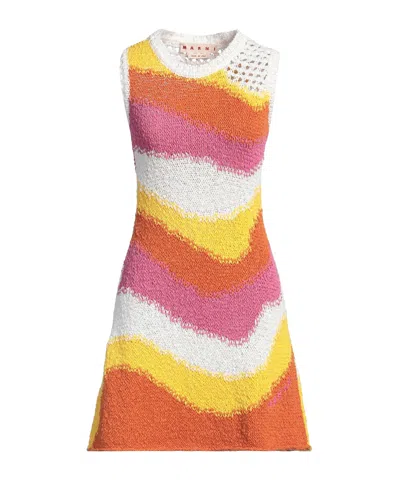 Marni Sleeveless Color-block Knit Dress In Multi