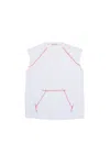 Marni Copricostume Smanicato Con Tasca In White