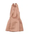Marni Duchess Satin Mini Dress In Nude