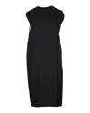 Marni Sleeveless Knee-length Dress In Black Polyester In Black