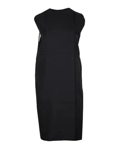 Marni Sleeveless Knee-length Dress In Black Polyester