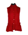 Marni Sleeveless Knit Vest In Red Wool In Red