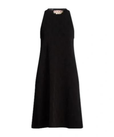 Marni Sleeveless Knitted Dress In Black