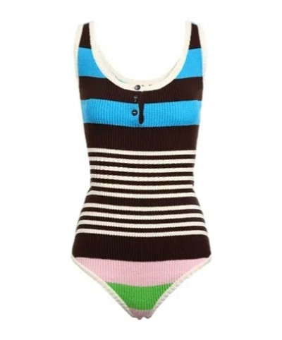 Marni Sleeveless Knitted Sweater In Brown