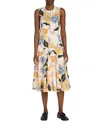 Marni Sleeveless Midi Dress In Multi