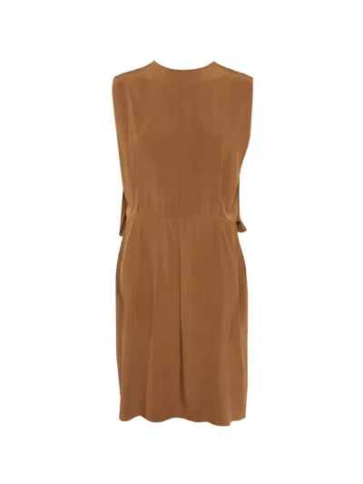 Pre-owned Marni Sleeveless Mini Dress In Brown