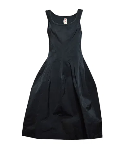 Marni Sleeveless Pleated Dress In Black