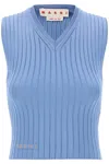 MARNI SLEEVELESS RIBBED KNIT TOP