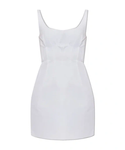 Marni Sleeveless Straight-hem Midi Dress In White