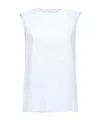 Marni Pleated Sleeveless Top In White