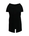 Marni Sleeveless Textured Coat In Navy Blue Wool In Blue