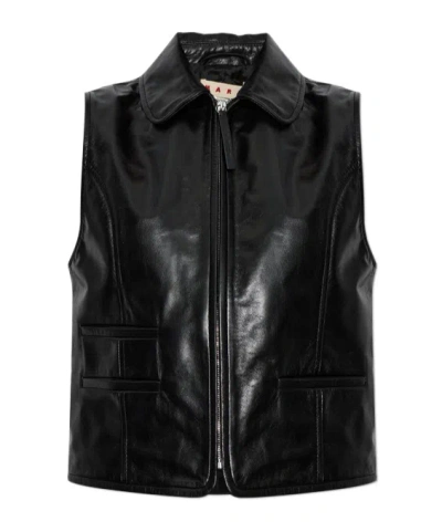 Marni Sleeveless Vest In Black