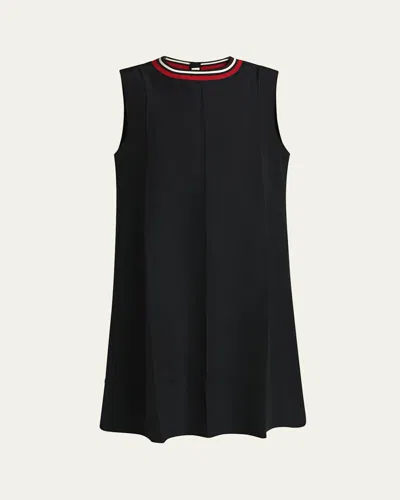 Marni Sleeveless Wool Mini Dress In Black