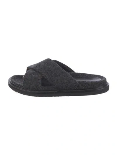 Pre-owned Marni Slides In Gray