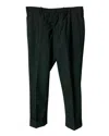 Marni Slim Fit Trousers In Green Wool In Green