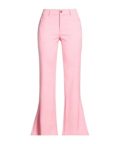 Marni Slim-fit Flared Pants In Pink