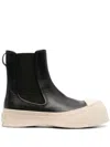 Marni Chelsea Boot Pablo In Black Leather In Black