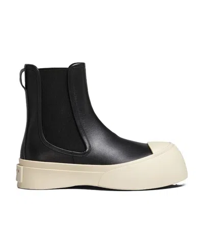 Marni Chelsea Boot Pablo In Black Leather