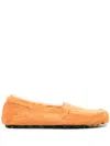 Marni Slip-on Calf-hair Loafers In Orange