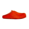 Marni Red Fussbett Sabot Slip-on Loafers In Red