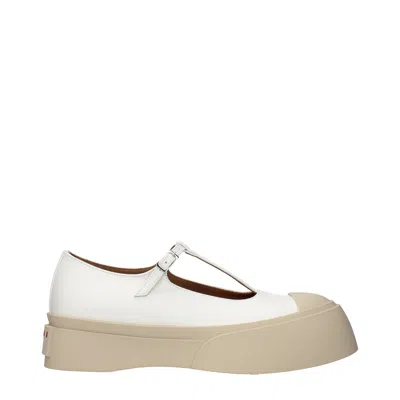 Marni Slip On Women White Leather In Multi