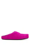 Marni Fuchsia Calf Hair Fussbett Slippers In Pink