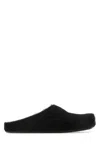 Marni Long-hair Calfskin Fussbett Sabot In Black