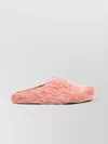 Marni Calf Hair Flat Sole Round Toe Sandals In Pink