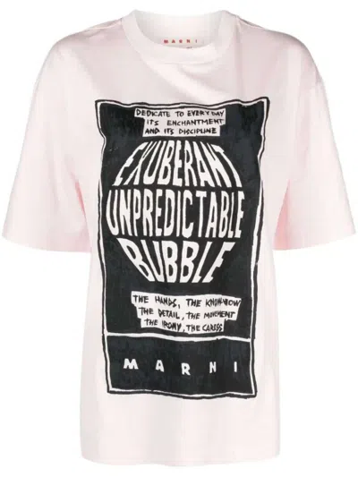 Marni Slogan-print Cotton T-shirt